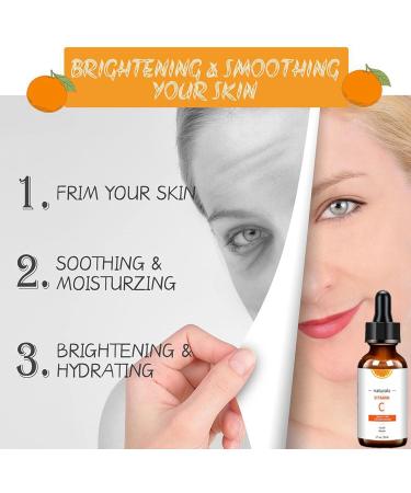 Vitamin C Serum for Face Skincare Serum 20% Vitamin C with Hyaluronic Acid Vitamin E Moisturiser Face Women Skin Care Anti Aging Brightening Wrinkle Facial Serum(30 ml) (Vitamin C) - Buy Online on GoSupps.com