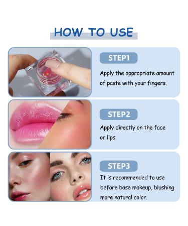 Color Changing Lip & Cheek Gloss - Moisturizing Clear Blush Tint - Buy Online on GoSupps.com