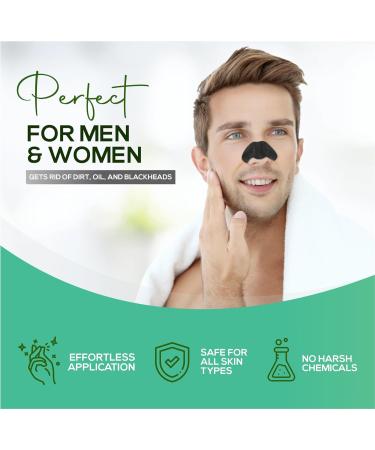 LivaClean Charcoal Blackhead Remover - Pore Strips for Face & Nose - 100 Strips - Buy Online on GoSupps.com