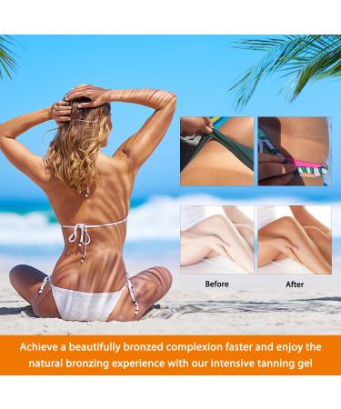 Buy Haute Beauty Tanning Gel & Cream | Luxury Natural Tanning Accelerator for Sunbeds & Outdoors - 2PCS - Buy Online on GoSupps.com
