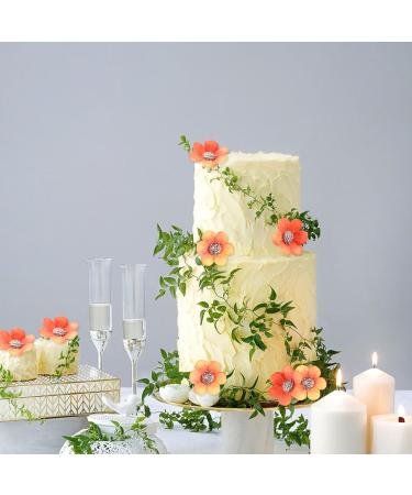 Keaziu 50PCS Flower Cupcake Toppers Daisy Flower Cupcake Picks Flower Theme Spring Birthday Wedding Bridal Baby Shower Birthday Party Decoration Supplies Red - Buy Online on GoSupps.com