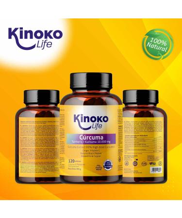 Buy Kurkuma 10000 mg Pure Curcumin - 120 Capsules | 95% Extract with Ginger Black Pepper & Boswellia for Joint Health | Highly Absorbing Anti-Inflammatory | International Shipping Available - Buy Online on GoSupps.com