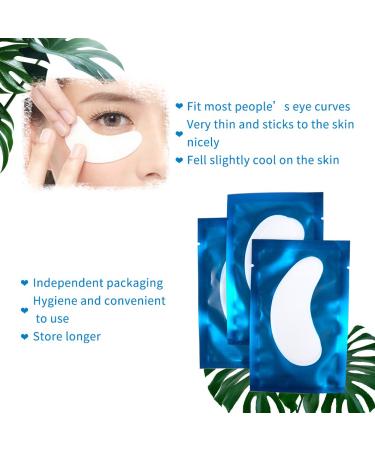 50 Pairs Lint-Free Hydrogel Eye Pads for Eyelash Extensions - Professional Blue Gel Patches - Buy Online on GoSupps.com