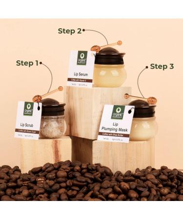 Organic Coffee Lip Scrub | Brighten & Lighten Dull Lips | 100% Natural Care - 8g - Buy Online on GoSupps.com
