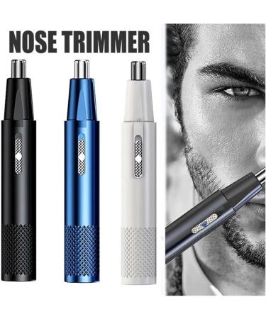 USB Electric Nose Hair Trimmer for Men - Rechargeable & Washable Nose & Ear Clipper (Blue) - International Shipping Available - Buy Online on GoSupps.com