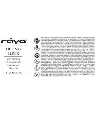 Raya Lifting Elixir (555) | Anti-Aging Facial Treatment for Firming & Lifting | Reduce Lines & Wrinkles - International Shipping - Buy Online on GoSupps.com