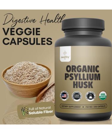Zealthy Life Gut Health & Sleep Support Bundle Organic Psyllium Husk Capsules Natural Fiber Supplement for Digestive Health & Regularity (250 Ct) + Extra Strength Melatonin 12mg Fast Dissolve Table - Buy Online on GoSupps.com