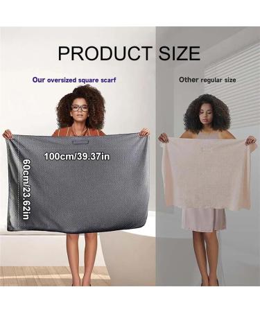 Super Absorbent Elastic Band Head Towel for Women | Extra Large Microfiber Hair Drying Wrap with Headband (60x105cm) - Grey - Buy Online on GoSupps.com