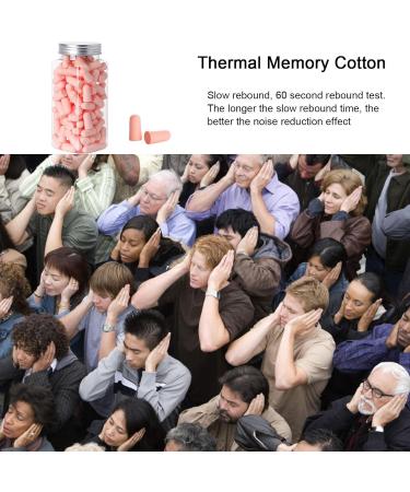 Noise Cancelling Ear Plugs Sound-Proof Noise Reduction Ear Plugs | High Decibel Ear Plugs Slow Rebound Warm Cotton for Sleeping Studying Aviere Cherry Blossom Powder 120 Pieces - Buy Online on GoSupps.com