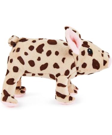 Zappi Co Spotted Pig Plush Toy - 100% Recycled Material | Eco-Friendly Stuffed Animal for Newborns | 17cm Length - Buy Online on GoSupps.com