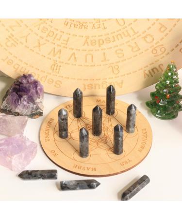 MAIBAOTA Black Labradorite Healing Crystals Gifts Wands Hexagonal Pointed Gemstones Set Bulk for Women Beginner Chakra Stones Nature Reiki Spiritual Energy Balancing Protection Crystal 10pcs - Buy Online on GoSupps.com