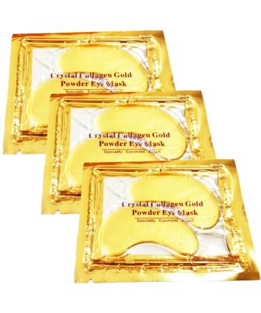 Crystal Collages Gold Gel Eye Pads - Anti-Aging & Moisturizing - 20 Pairs for Reduced Fine Lines Dark Circles & Swollen Eyes - Buy Online on GoSupps.com