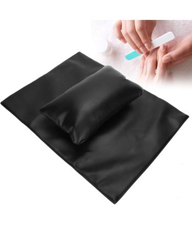 Nail Art Hand Mat Craftsmanship No Fading ZipperHidden Zipper Good Rebound Manicure Hand Holder Salon Shop for Home Black - Buy Online on GoSupps.com