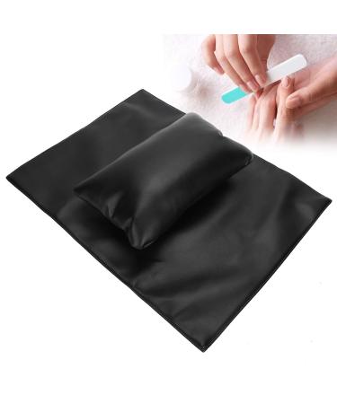 Buy Hand Pillow & Manicure Handrail Pillow - Soft PU Leather Nail Care Pad for Beauty Salon - Waterproof Arm Holder (Black) - Buy Online on GoSupps.com