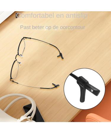 Liepglas eargrips 4 pairs of temple tips antislip holders Comfortable glasses for front sunglasses and secure fit for sports daily wear or work - Buy Online on GoSupps.com