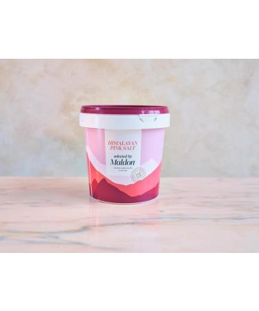 Maldon Himalayan Pink Salt 1kg Tub - Expert Selected Coarse Rock Salt from the Himalayas for Enhanced Flavor in Various Dishes - Buy Online on GoSupps.com