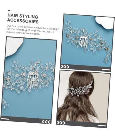 FRCOLOR Piece wedding hair accessories girls hair accessories wedding hair clip rhinestone hair clips gold hair clips girl hair accessories rhinestone hair comb alloy jewelry bride casual - Buy Online on GoSupps.com