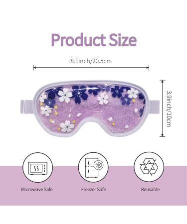 ZN CUET D Ice Gel Cooling Eye Mask - Reusable Cold Pack for Puffy Eyes & Dark Circles - Migraine & Stress Relief - Soft Plush Backing - Purple - Buy Online on GoSupps.com