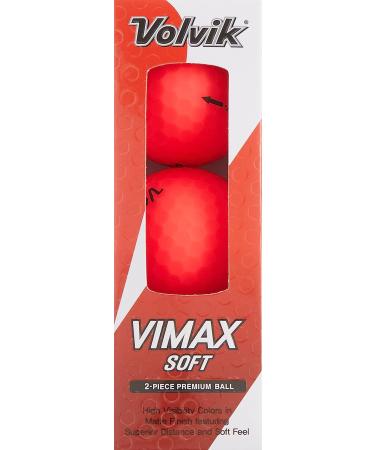 Volvik Vimax Soft Red Golf Balls - Pack of 12 - Buy Online on GoSupps.com