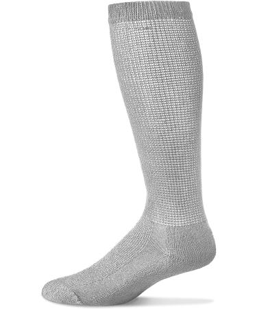 MDR Diabetic Over the Calf Crew Socks (12 Pack) | Seamless Cotton Blend | Made in USA | Gray 10-13 - Buy Online on GoSupps.com