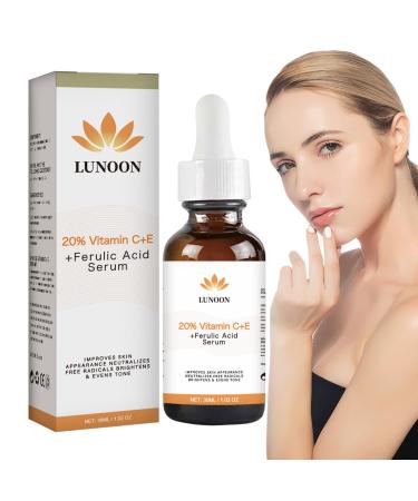 Brightening Face Serums - 1.02 oz Vitamin C + E Ferulic Acid Dark Spot Lightening Essence,Lightening Serums for Spots,Jingan Anti-Dark Spot Moisturizing Serums