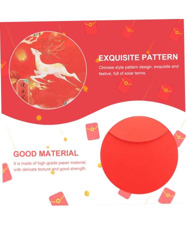 ABOOFAN 60 Pcs Trendy Red Envelope Chinese Red Packets Red Envelopes Chinese Lucky Money Envelopes Chinese Red Envelope Chinese Festival Red Envelopes Paper Lunar Calendar Thousand Yuan - Buy Online on GoSupps.com