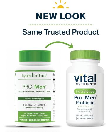 Vital Nutrients Hyperbiotics Pro Men Probiotic -  60 Tablets -  - Buy Online on GoSupps.com