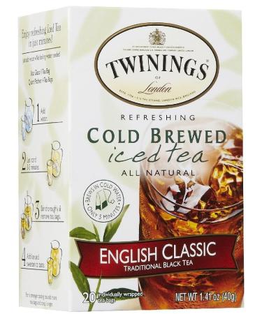 Twinings English Classic Cold Brewed Tea Bags, 20 ct - Buy Online on GoSupps.com