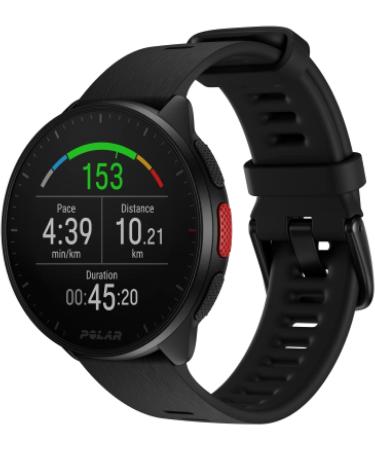 Polar Pacer Pro - Professional Ultralight GPS Running Watch | Enhanced Display Music Control & New Training Features - Night Black - Buy Online on GoSupps.com