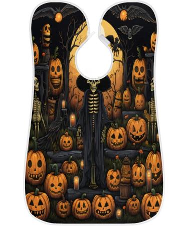 Buy Halloween Pumpkin Skeleton Beard Bib Apron - Perfect Beard Hair Catcher Gift for Men Dads & Husbands | Ideal for Father's Day Christmas & Anniversaries - Buy Online on GoSupps.com