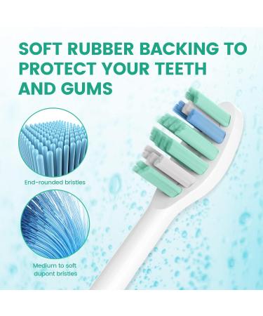 10 Pack Soft Electric Toothbrush Replacement Heads Compatible with Philips Sonicare 2 Series ProtectiveClean DailyClean Plaque Control Gum 4100 5100 C2 G2 W - Buy Online on GoSupps.com