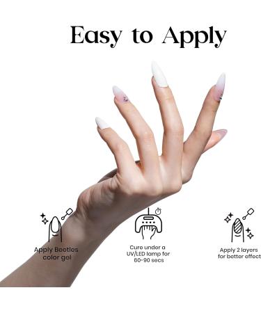 Beetles 15ml French White Pina Colada Gel Polish - Neutral Soak Off LED Nail Lamp Gel for All Seasons - Buy Online on GoSupps.com