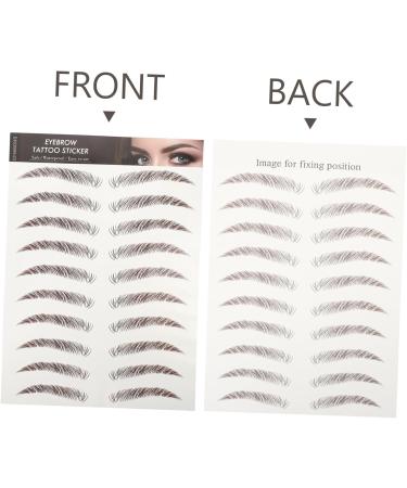 FOMIYES 10 Sheets Eyebrow 3d Sticker Stickers Waterproof Makeup Brow Sticker False Eyebrows Cosmetics 6d - Buy Online on GoSupps.com