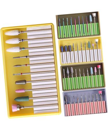 Ipetboom 1 Set Artificial Nails Nail Grinding Polisher Ceramic Tools Gel Nails Bit Manicure Drill Bits Nails Gel Polish Remover Ceramic Nail File Nail File Bits Manicure Nail Drill Electric 5x1cm Green - Buy Online on GoSupps.com