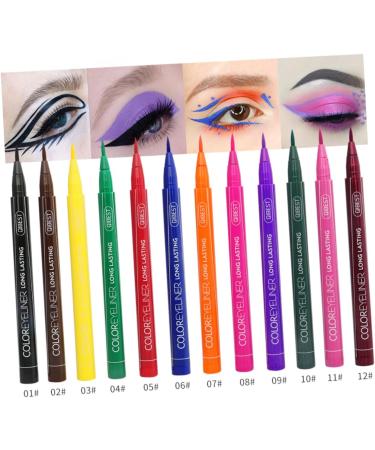 DOITOOL 24 Pcs Eyeliner Pencil Neon Eye Liner Pen Eyeline Liquid Pencil Liquid Eyeliner Water Proof Makeup - Buy Online on GoSupps.com