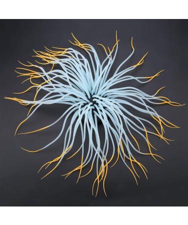 Buy Silicone Anemone Coral Ornament - Realistic Artificial Aquarium Decor in Orange Blue Green & Purple - Buy Online on GoSupps.com