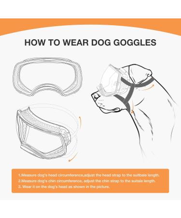 Shop Namsan Dog Glasses - UV Protection & Wide Vision for Large Dogs | Adjustable & Comfortable Safety Sunglasses - Buy Online on GoSupps.com