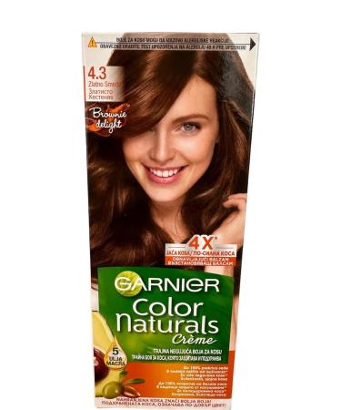 Garnier Color Naturals Hair Dye 4.3 Golden Brown 1 Piece