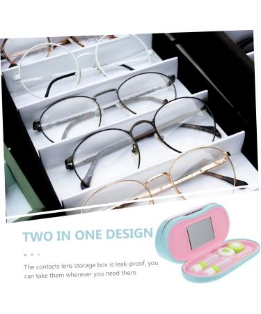 JECOMPRIS Double-Layer Glasses Case - Double Storage for Sunglasses & Contact Lenses - Cute Travel Kit & Outdoor Accessories - Interchangeable Glasses Case - Buy Online on GoSupps.com