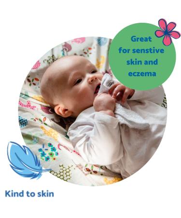 Rainbow Cotton Baby Wipes - 25 Eco-Friendly 15x15 cm Heavy Fabric Wipes for Gentle Care - Buy Online on GoSupps.com
