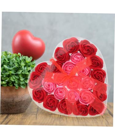 Healeved 3pcs Valentine's Day Present Preserved Rose Soap Preserved Flower Rose Fake Soap Flowers Simulation Soap Flower Adorns Flower Ornaments Flower Soap Artificial Bouquet Box Plastic - Buy Online on GoSupps.com