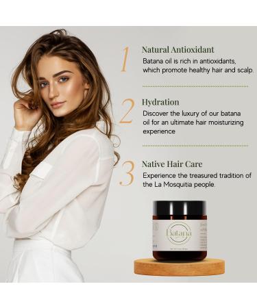 Buy Dr. Sebi Organic Batana Oil for Hair Growth - 100% Pure & Unrefined from Honduras - Thicker Stronger Hair for All - 4 FL OZ Glass Jar - Buy Online on GoSupps.com