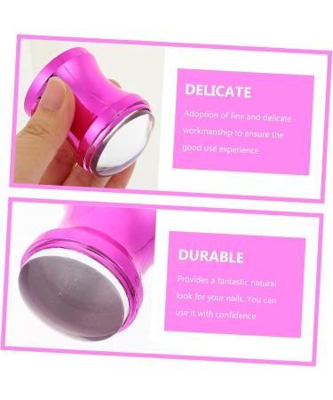 Healeved 5 Sets Nail Art Silicone Stamp Manicure Stamper Manicure Stamping Tool Nail Kits Nail Art Printer Silicone Manicure Printing Stamper Silica Gel Scraper Set Purple Metallic Color - Buy Online on GoSupps.com