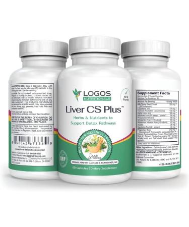 Logos Nutritionals Liver CS Plus - 60 Veggie Caps - Liver Detox Formula for Increasing Glutathione and Lowering Oxidative Stress - Buy Online on GoSupps.com