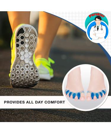 Gel Toe Separator & Straightener Set - Bunion Corrector & Spacers (6PCS) - New Material for Hammer Toe and Hallux Valgus Relief - Ideal for Women and Men - Buy Online on GoSupps.com