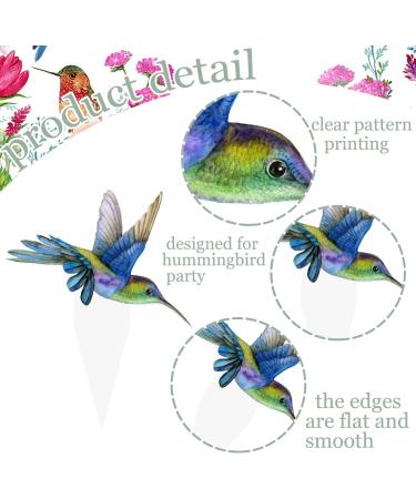 48Pcs Hummingbird Cupcake Toppers Hummingbird Birthday Decorations Hummingbird Party Decorations Hummingbird Cake Topper for Spring Birds Birthday Baby Shower Supplies - Buy Online on GoSupps.com