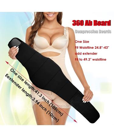 360 Ab Board Post Surgery Lipo Foam & Compression Boards - Black, One Size - Buy Online on GoSupps.com