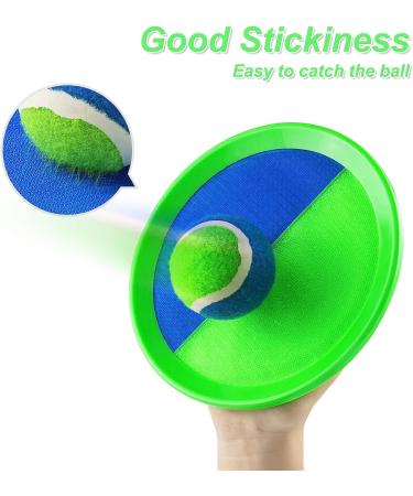 Qrooper Toss and Catch Ball Set - Fun Beach and Yard Games for Kids Ages 4-8 - Upgraded Outdoor Paddle Ball Set - Great for Camping and Family Play - Ideal Kids Gift (Green) - Buy Online on GoSupps.com