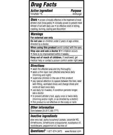 Kerasal 5-in-1 Athlete's Foot Silky Clear Gel 0.42 oz - Fast-Acting Relief - Buy Online on GoSupps.com