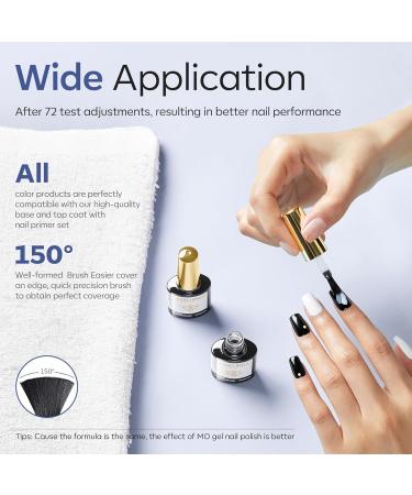 Modelones No Wipe Gel Top Coat Set - 2pcs Clear Glossy Finish | Long Lasting Nail Polish for Home & Professional Manicure | Soak Off & Ideal for Acrylic Nails - Buy Online on GoSupps.com